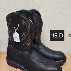 Ariat Work Boot Size 15 D STEEL TOE 