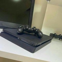 Ps4  Slim Console 2 Mandos 1tb 