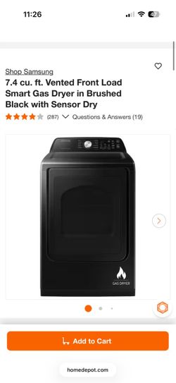 Samsung Gas Dryer