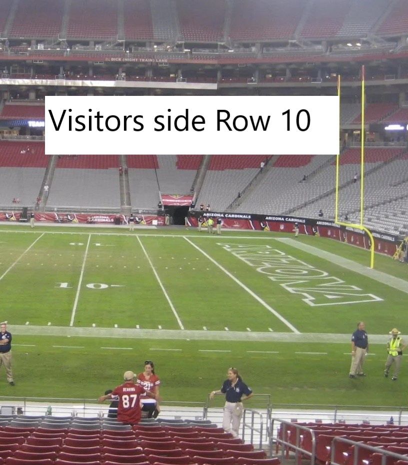 2 Tampa Bay Buccaneers Arizona Cardinals Visitors 8 yard line