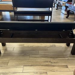 72 Inch Gameroom Storage Bench