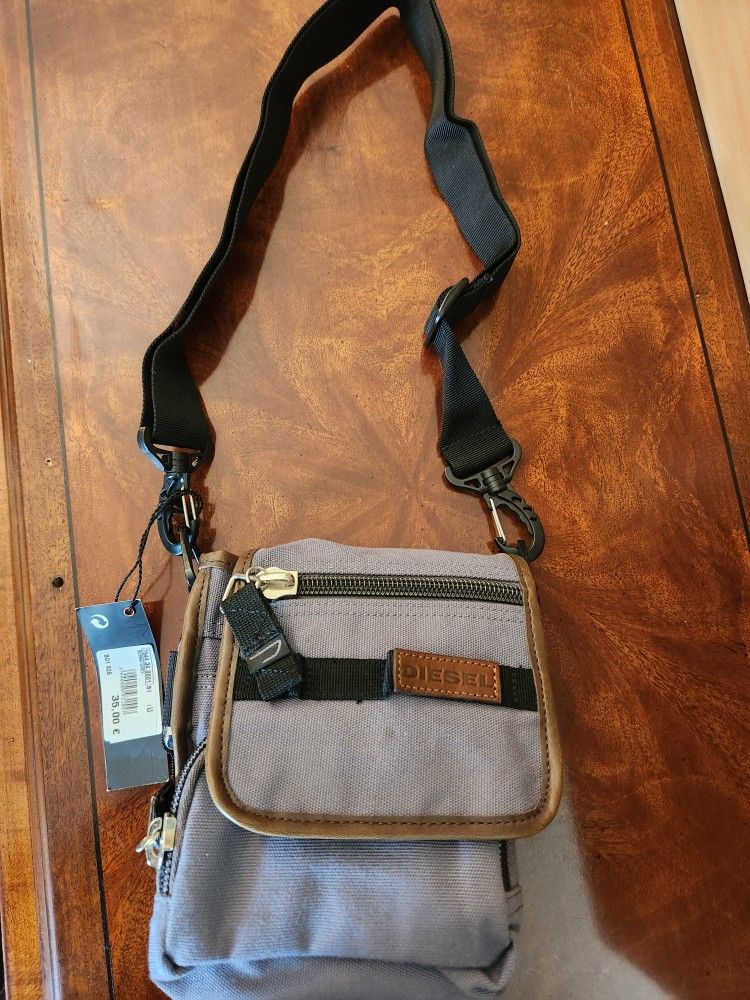DIESEL CANVAS BAG WITH STRAP FOR MEN'S #A0418