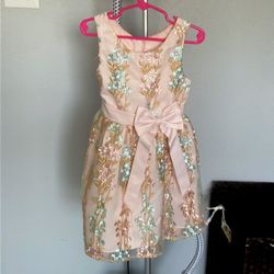 Beautiful light Pink pastel Floral Dress