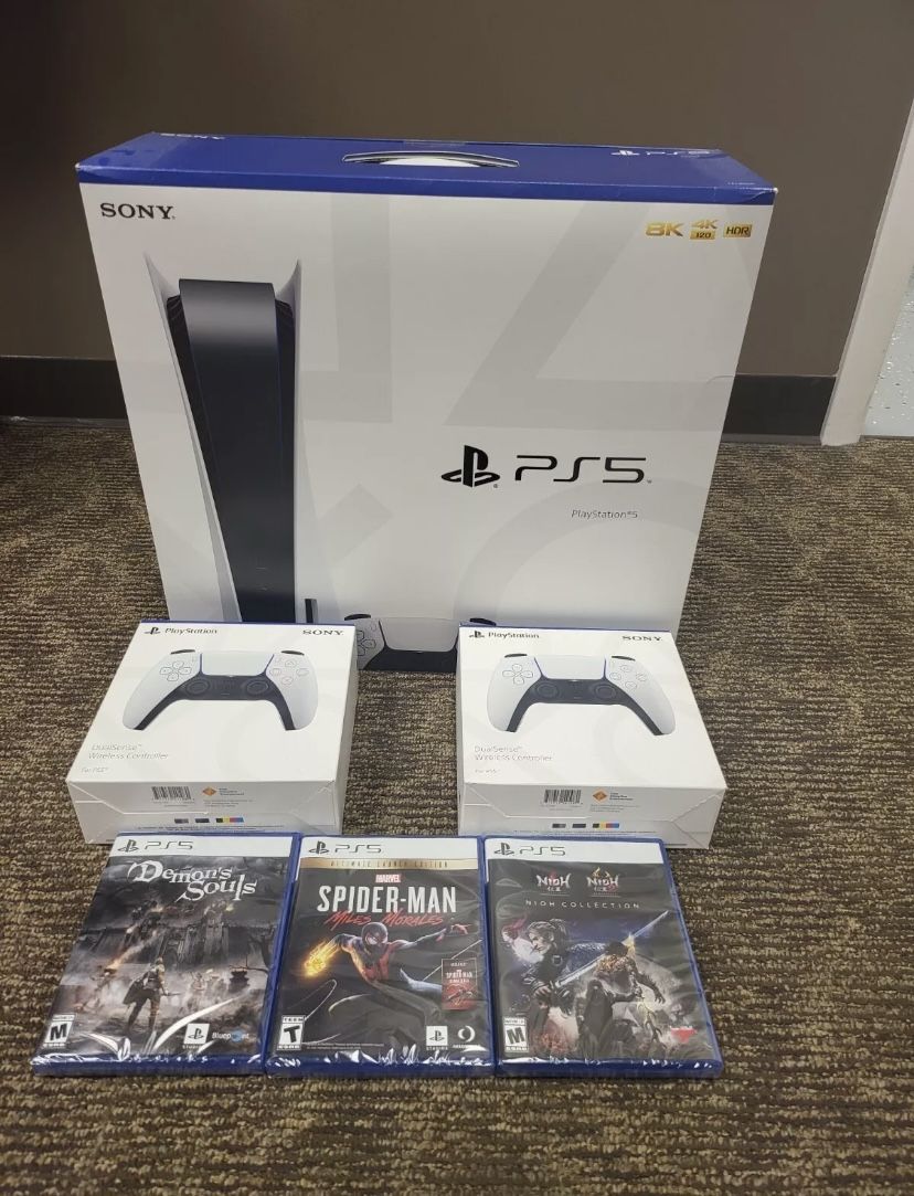 CONSOLE DISC VERSION 3 GAMES + 2 CONTROLLERS BRAND NEW