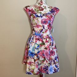 Windsor Dress Floral, Fit And Flare 