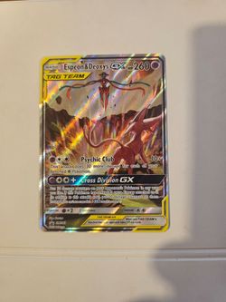 NM Espeon & Deoxys Gx Black Star Promo SM240 Tag Team Powers Coll. Pokemon