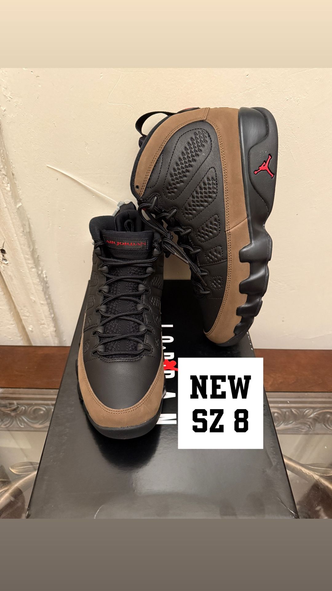 NEW Air Jordan 9 ‘Olive’ SZ 8