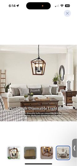 Farmhouse Lantern Pendant Light Chandelier