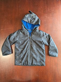 Boys Black Dinosaur Hooded Jacket Size 5 - Everett, WA