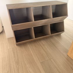 Restoration hardware (RH) Solid Oak Mercantile Stacking Storage Bins