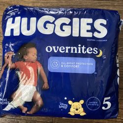 Huggies Overnites Diapers  Couches Size 5