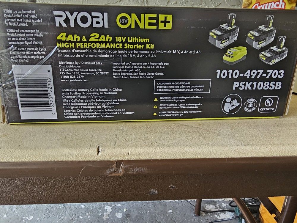 Brand New 3 Pack Battery With Charger 120 Needs To Go Today