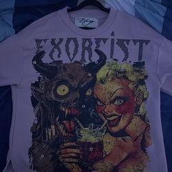 Exorcist Bkys graphic cropped tee