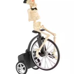 ANIMATED LED Skeleton on Tricycle