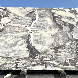MARBLE SLABS CALACATTA VIOLA LEATHER 2CM FOR KITCHEN COUNTERTOPS 