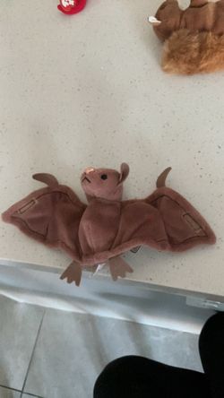 Ty Beanie Babies Batty Bat Plush Beanbag Toy Vintage 1996