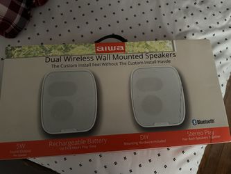 Dual Wireless Wall Mounted Speakers 