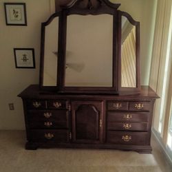 Dresser and mirror 