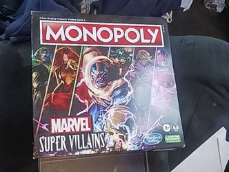Hasbro Monopoly Marvel Super Villains Board Game Family Kids Adult Teens Ages 8