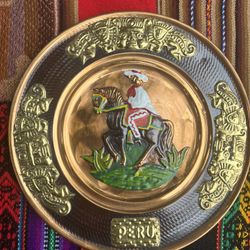 Bronze Wall Hanging From Peru - Peruvian 