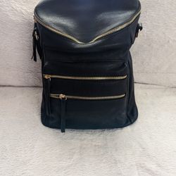 Black & Gold Backpack/Shoulder Bag