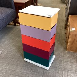 DOTTUS Multicolor Pivot Drawer Cabinet