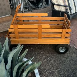 Solid wood wagon