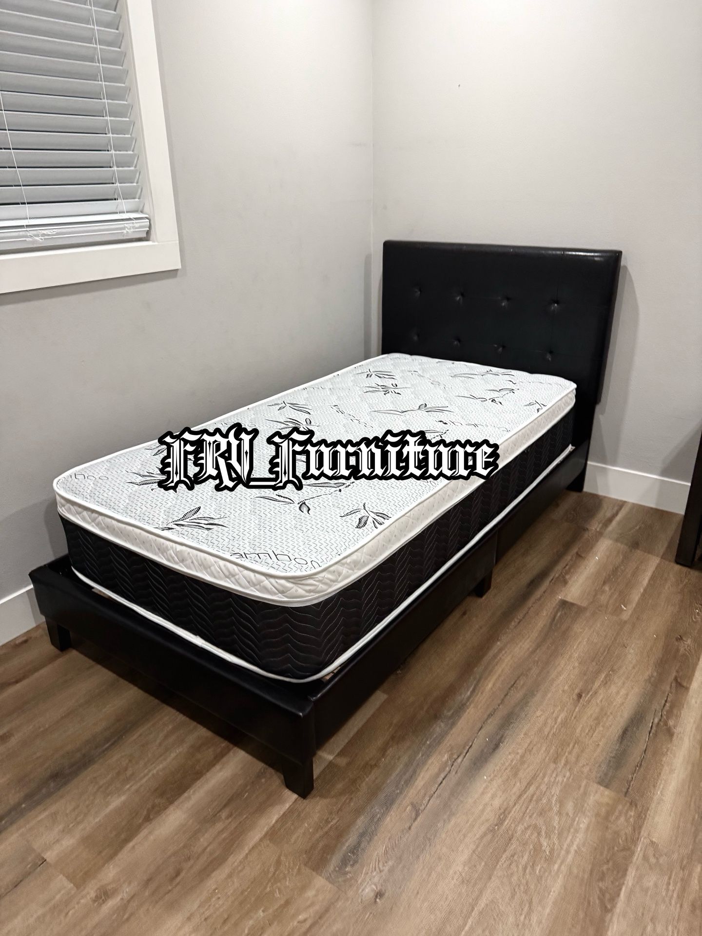 New Twin Bed Frame With Mattress 