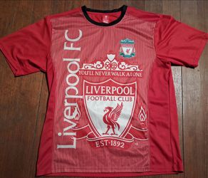 Liverpool FC Graphic T-Shirt Mens size Xlarge Jersey Never Walk Alone Football