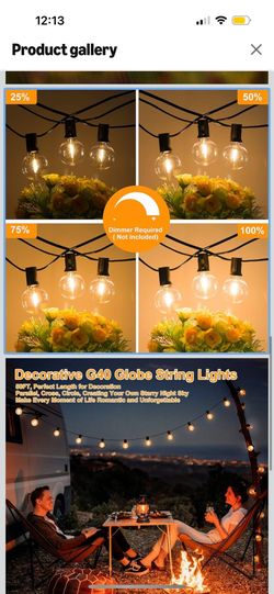 100 ft outdoor lights