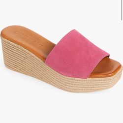 Italian 🇮🇹 Brand Cordani 👒Pink Wedge🌷Eu 39=US 9️⃣  99% New Wide Foot 