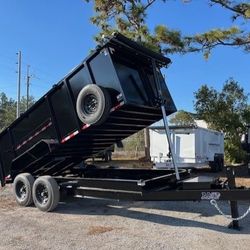 AMP 7 × 16 High Side Dump Trailer 14k
