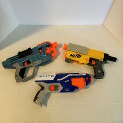 3 Nerf Guns