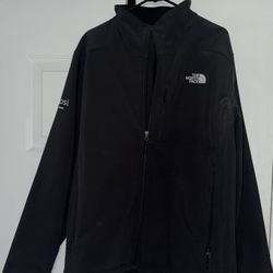 EUC North Face Relaxed Fit Jacket with Pepsi Logo on Shoulder, XL  