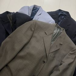 Men’s Suit Jacket Lot of 4 Blazer Tuxedo Suit Seperates Made in Italy