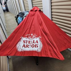 9' Stella Red Patio  Umbrella brand new