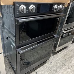 Black Stainless 30” Microwave Oven Combo Samsung