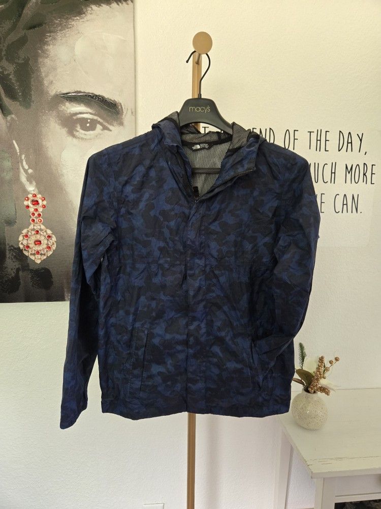 The North Face Boys Kids Navy Camouflage Windbreaker Size XL(18/20)