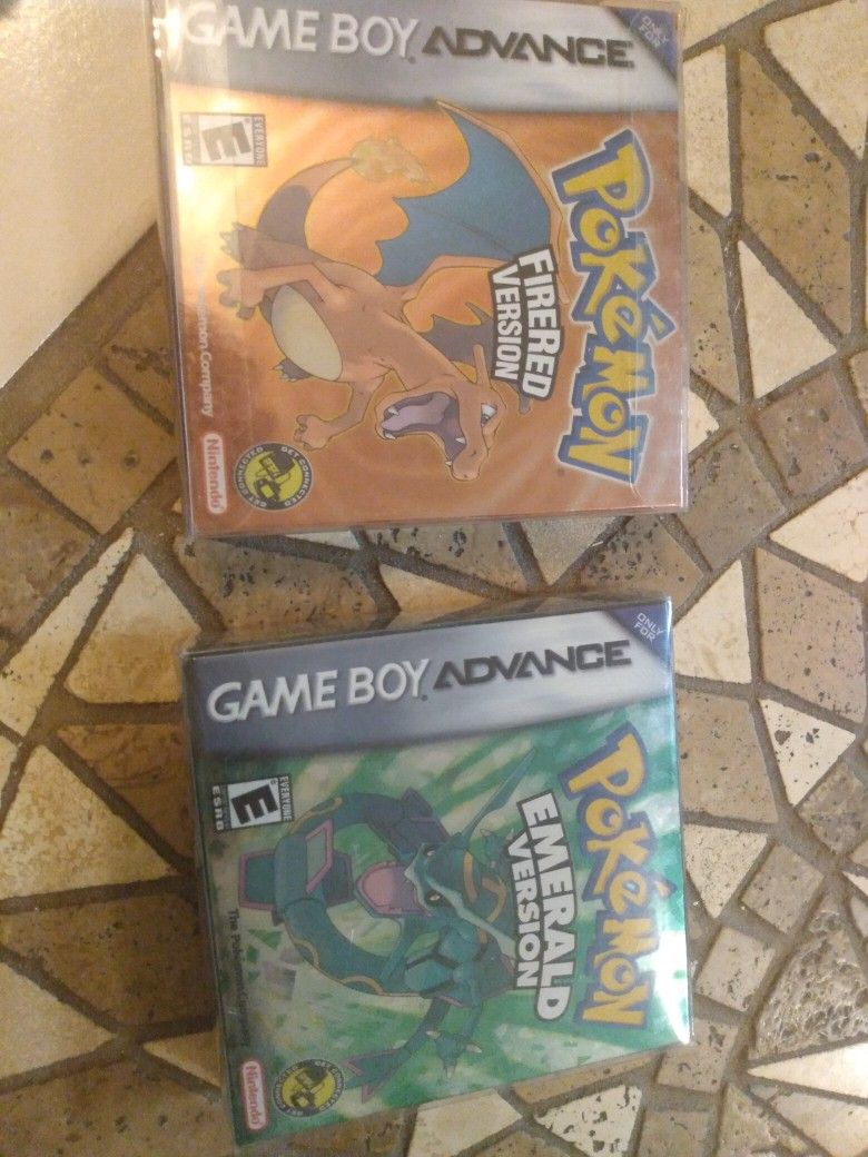 Brand New Pokemon Game Boy Advance Games Reproduction Games 50 Each Unopened