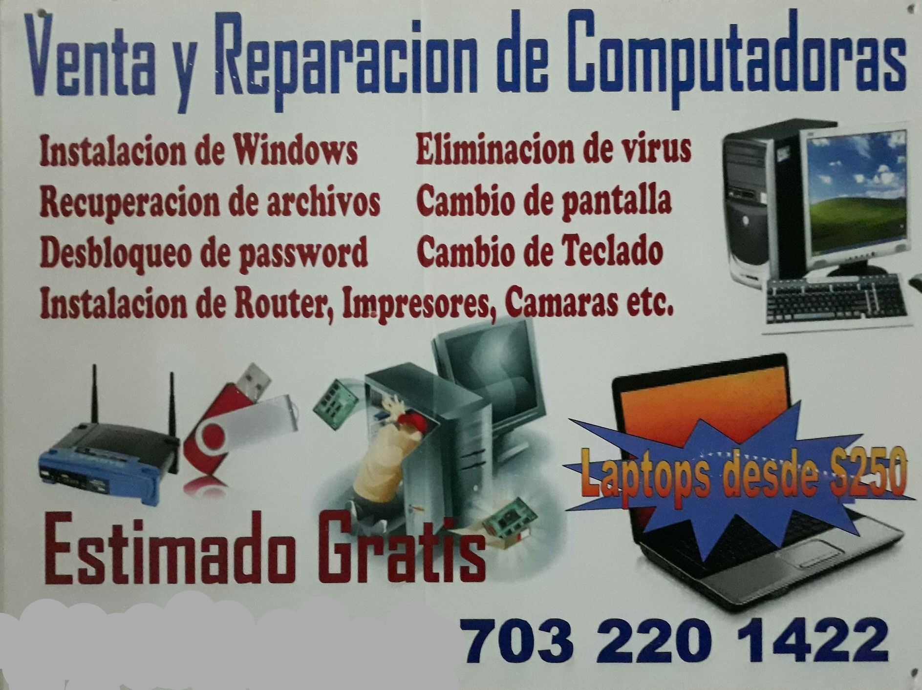 Windows 7,8,10 Laptop Desktop Computer
