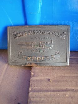 Vintage Wells Fargo Express Belt Buckle