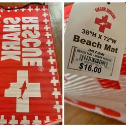 New Beach Shark Rescue Mat 36x72 Inches. Bought 18$ selling 5$