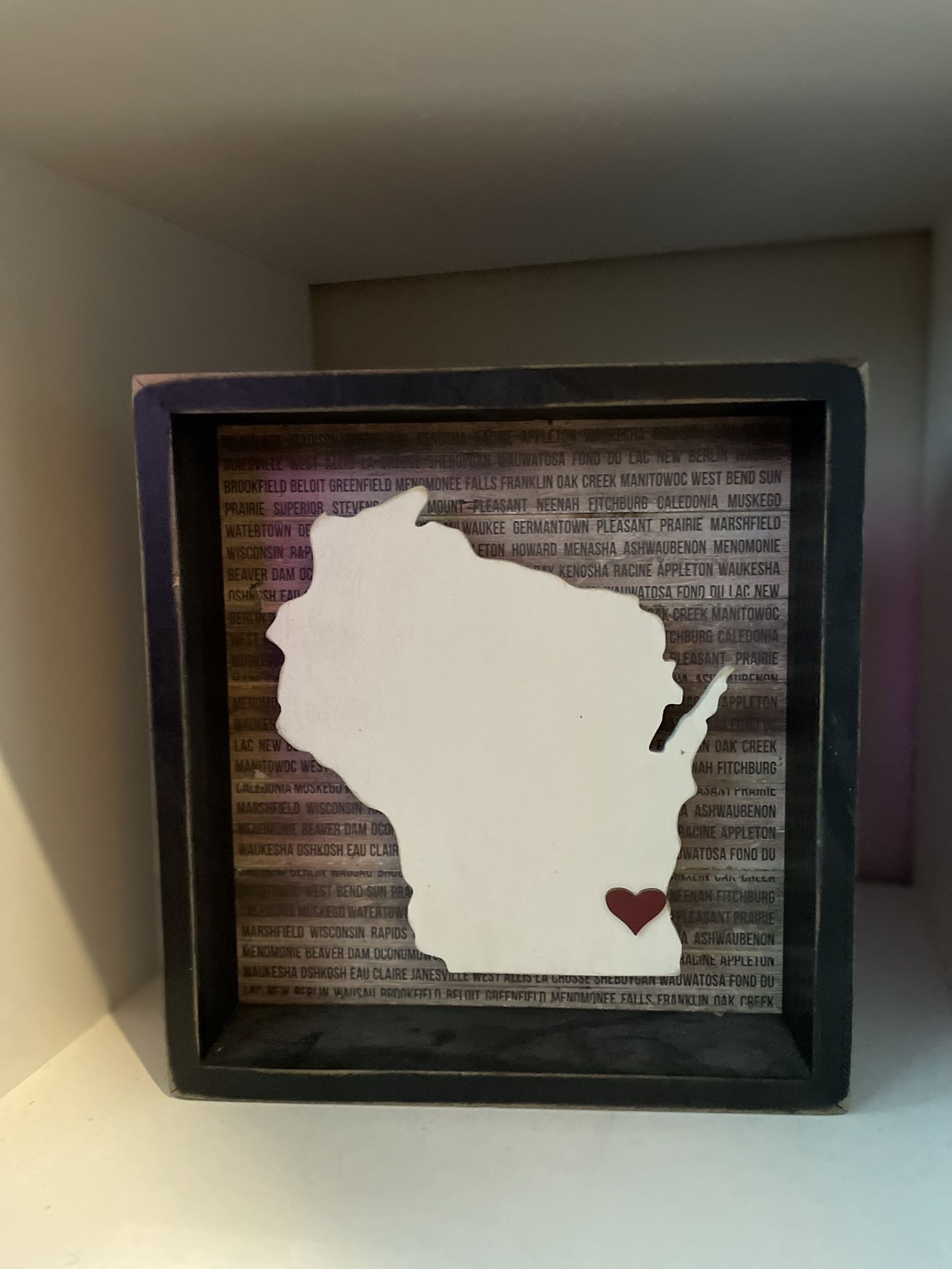 Wooden Wall Art (State Of WI)