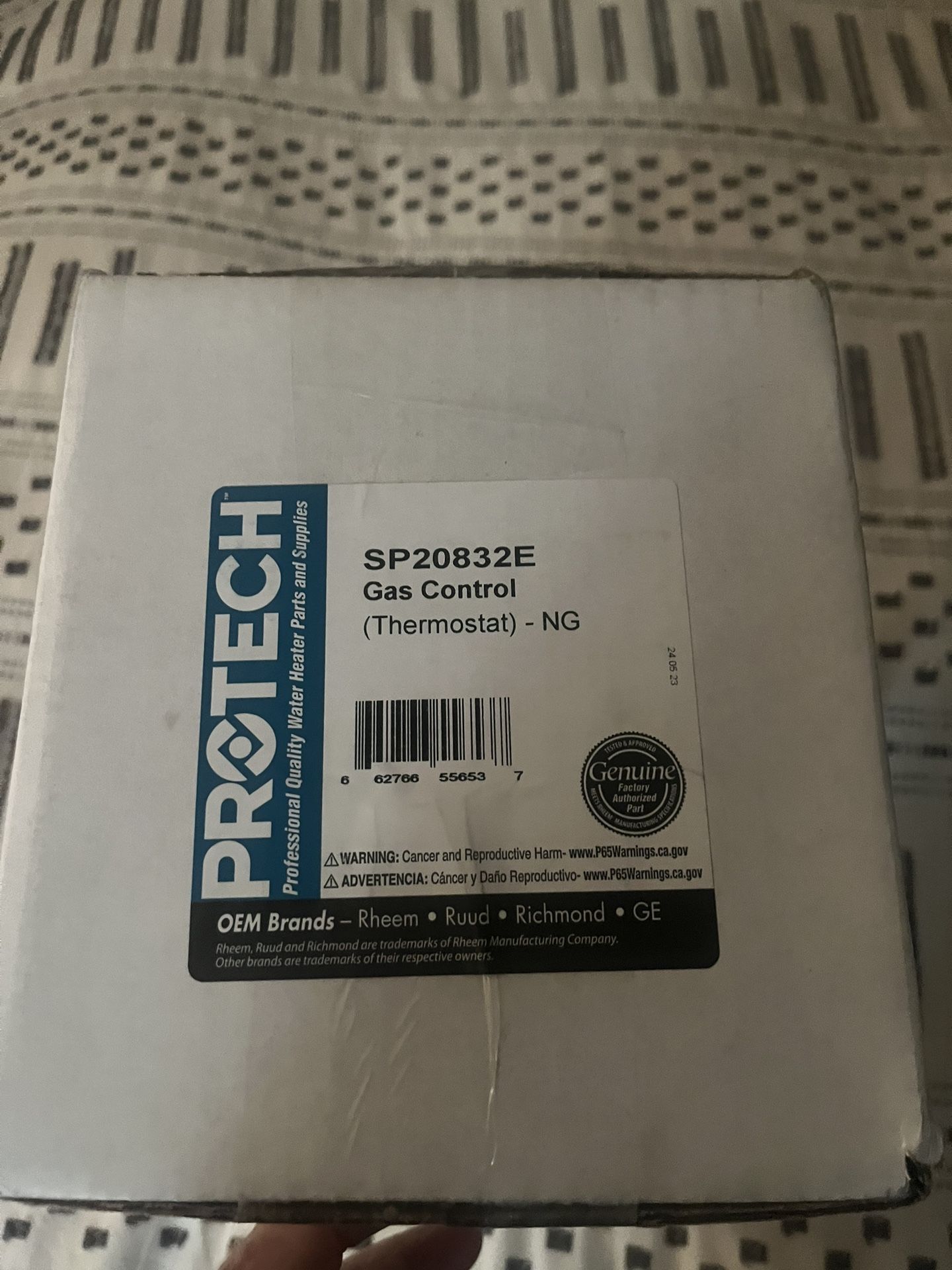 Water Heater Gas Control