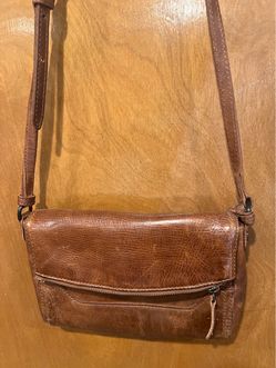 Frye  Brown Leather Crossbody Bag  New