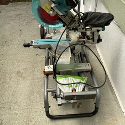 Makita Chopped Saw With A A Saw Horse
