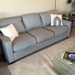 Gray Pottery Barn Couch