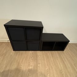 Black Cube Storage/Entry Shoe Organizer