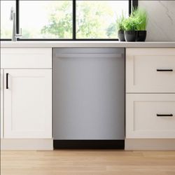 Bosch Benchmark Series Bar Handle Smart Load Dishwasher, 39 dBA TimeLight, Stainless Steel with PrecisionWash PowerControl