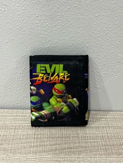 Nickelodeon TMNT Teenage Mutant Ninja Turtles Evil Beware Trifold Wallet